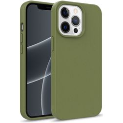 Mobigear Bio Coque iPhone 14 Pro Max Coque arrière en Eco-Friendly - Olive