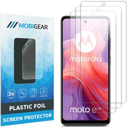 Mobigear Motorola Moto E14 Protection d'écran Film - Compatible coque (Lot de 3)