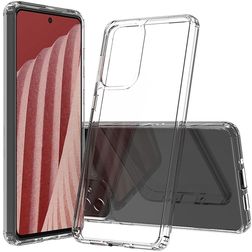 Mobigear Crystal Transparent Samsung Galaxy A73 Plastique rigide Coque arrière - Transparent