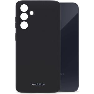 Mobilize Rubber Gelly Coque Samsung Galaxy A35 Coque arrière en TPU Souple - Matt Black