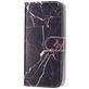 Mobigear Marble Housse iPhone SE (2020) Etui Porte-Monnaie - Noir