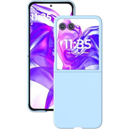 Mobigear Colors Motorola Razr 50 Ultra Plastique rigide Coque arrière - Bleu layette