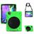 Mobigear SureGrip XGuard Coque iPad Pro 11 Pouces (2022) Coque arrière en Plastique rigide,Silicone + Porte-crayon + Bandoulière + Support Amovible - Vert