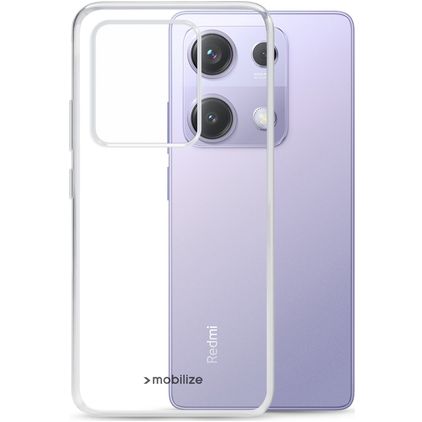 Mobilize Gelly Case Coque Transparente Xiaomi Redmi Note 14S Coque arrière en TPU Souple - Transparent