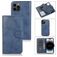 Mobigear Wallet Housse iPhone 15 Pro Etui avec Coque Détachable Porte-Monnaie - Dark Blue