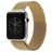 Mobigear Style Loop Bracelet Milanais Apple Watch Fermeture magnétique - 42/41/40/38 mm - Or
