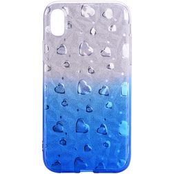 Mobigear Design iPhone XS Max TPU souple Coque arrière - Bleu