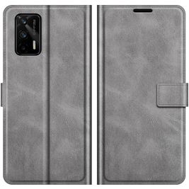Mobigear Wallet Housse Realme GT Etui Porte-Monnaie - Gris