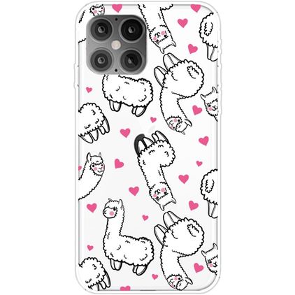 Mobigear Design Coque iPhone 12 Pro Max Coque arrière en TPU Souple - Alpaga