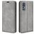 Mobigear Retro Slim Housse TCL 30 Plus Etui Porte-Monnaie - Gris