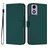 Mobigear Urban Wallet Housse Motorola Moto E14 Etui Porte-Monnaie - Vert foncé