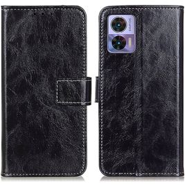 Mobigear Basic Housse Motorola Edge 30 Neo Etui Porte-Monnaie - Noir