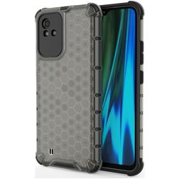 Mobigear Honeycomb Coque Realme Narzo 50 4G Coque arrière Rigide Anti-Chocs - Noir
