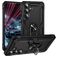 Mobigear Armor ring Samsung Galaxy S25 FE Plastique rigide Coque arrière Antichoc avec bague de maintien - Noir