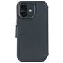 Decoded Detachable Wallet Housse iPhone 17 MagSafe Etui avec Coque Détachable en Cuir Véritable Porte-Monnaie - Navy Shadow