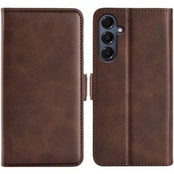 Mobigear Slim Magnet Housse Samsung Galaxy A17 Etui Porte-Monnaie - Marron