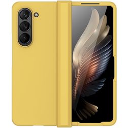 Mobigear Colors Coque Samsung Galaxy Z Fold 5 Coque arrière en TPU Souple - Jaune