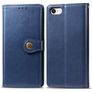 Mobigear Snap Button Housse iPhone 8 Etui Porte-Monnaie - Bleu