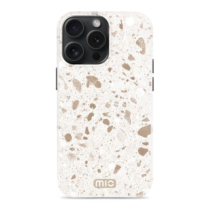 MIO Coque iPhone 15 Pro MagSafe Coque arrière Rigide - Soft Terrazzo