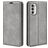 Mobigear Retro Slim Housse Motorola Moto G52 Etui Porte-Monnaie - Gris