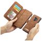Caseme 007 Housse Samsung Galaxy S9 Etui avec Coque Détachable Porte-Monnaie - Marron
