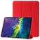Mobigear Tri-Fold Gel Coque iPad 11 (2025) Etui en TPU,Similicuir - Rouge