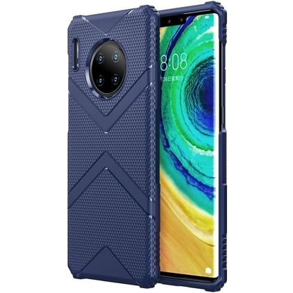 Mobigear Diamond Coque Huawei Mate 30 Pro Coque arrière en TPU Souple - Bleu
