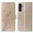 Mobigear Flowers Housse Samsung Galaxy A17 Etui Porte-Monnaie - Or