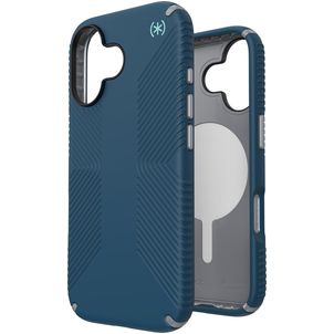 Speck Presidio2 Grip Coque iPhone 17 MagSafe Coque arrière Rigide Anti-Chocs - Deep Sea Blue