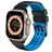 Mobigear Aero Armor Bracelet Silicone Apple Watch Fermeture boucle ardillon - 49/46/45/44 mm - Noir / Bleu