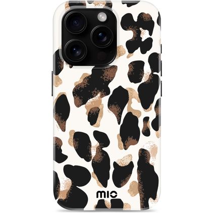 MIO iPhone 16 Pro MagSafe Plastique rigide Coque arrière - Leopard