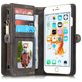 Caseme 008 Housse iPhone 6s Etui avec Coque Détachable Porte-Monnaie - Noir