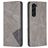 Mobigear Rhombus Slim Samsung Galaxy S23 Plus Étui - Gris
