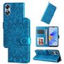 Mobigear Sunflower Housse OPPO A17 Etui Porte-Monnaie - Bleu