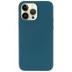 Mobiparts Coque iPhone 14 Pro Max Coque arrière en Silicone - Blueberry Blue