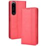 Mobigear Sensation Housse Sony Xperia 1 IV Etui Porte-Monnaie - Rouge