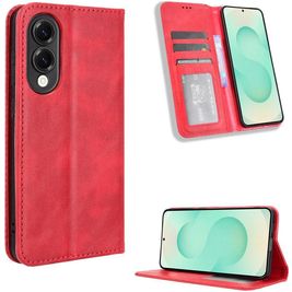 Mobigear Sensation Housse Samsung Galaxy S25 Edge Etui Porte-Monnaie - Rouge