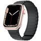 Mobigear Loop Mag Bracelet Silicone Apple Watch Fermeture magnétique - 49/46/45/44 mm - Noir