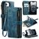 CaseMe C30 Housse iPhone 16e Etui Porte-Monnaie - Bleu