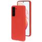 Mobiparts Coque Samsung Galaxy S21 Coque arrière en Silicone - Scarlet Red