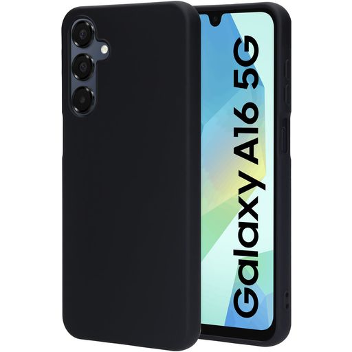 Mobiparts Coque Samsung Galaxy A16 Coque arrière en Silicone - Noir