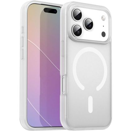 Mobigear Shockproof Coque iPhone 17 Pro MagSafe Coque arrière Rigide - Matte White