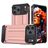Mobigear Outdoor Coque iPhone 17 Pro Coque arrière Rigide Anti-Chocs - Rose doré