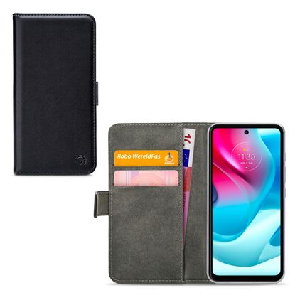 Mobilize Classic Gelly Wallet Housse Motorola Moto G60 Etui Porte-Monnaie - Noir