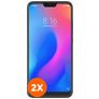 Mobigear Xiaomi Redmi Note 6 Pro Verre trempé Protection d'écran - Compatible Coque (Lot de 2)