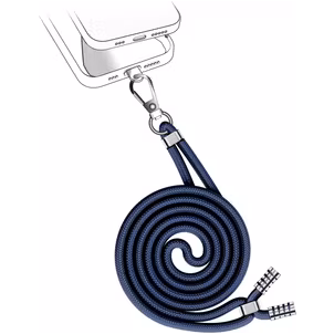 Valenta Lanyard - Cordon de téléphone universel ajustable - Navy blue