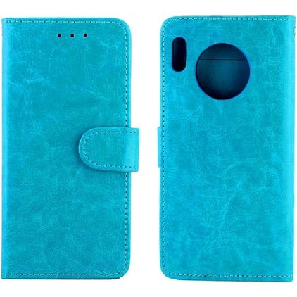 Mobigear Wallet Housse Huawei Mate 30 Etui Porte-Monnaie - Bleu