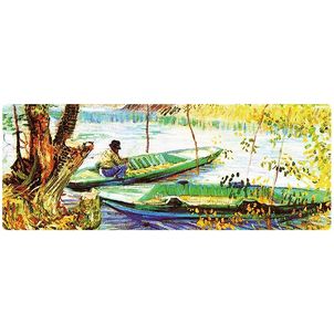Mobigear Anti-Slip - Tapis de souris - 40 x 90 CM - Fishing in Spring