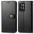 Mobigear Snap Button Housse Realme GT2 Pro Etui Porte-Monnaie - Noir