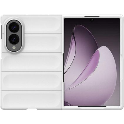 Mobigear Bumpy Coque Samsung Galaxy Z Fold 8 Coque arrière en TPU Souple - Blanc